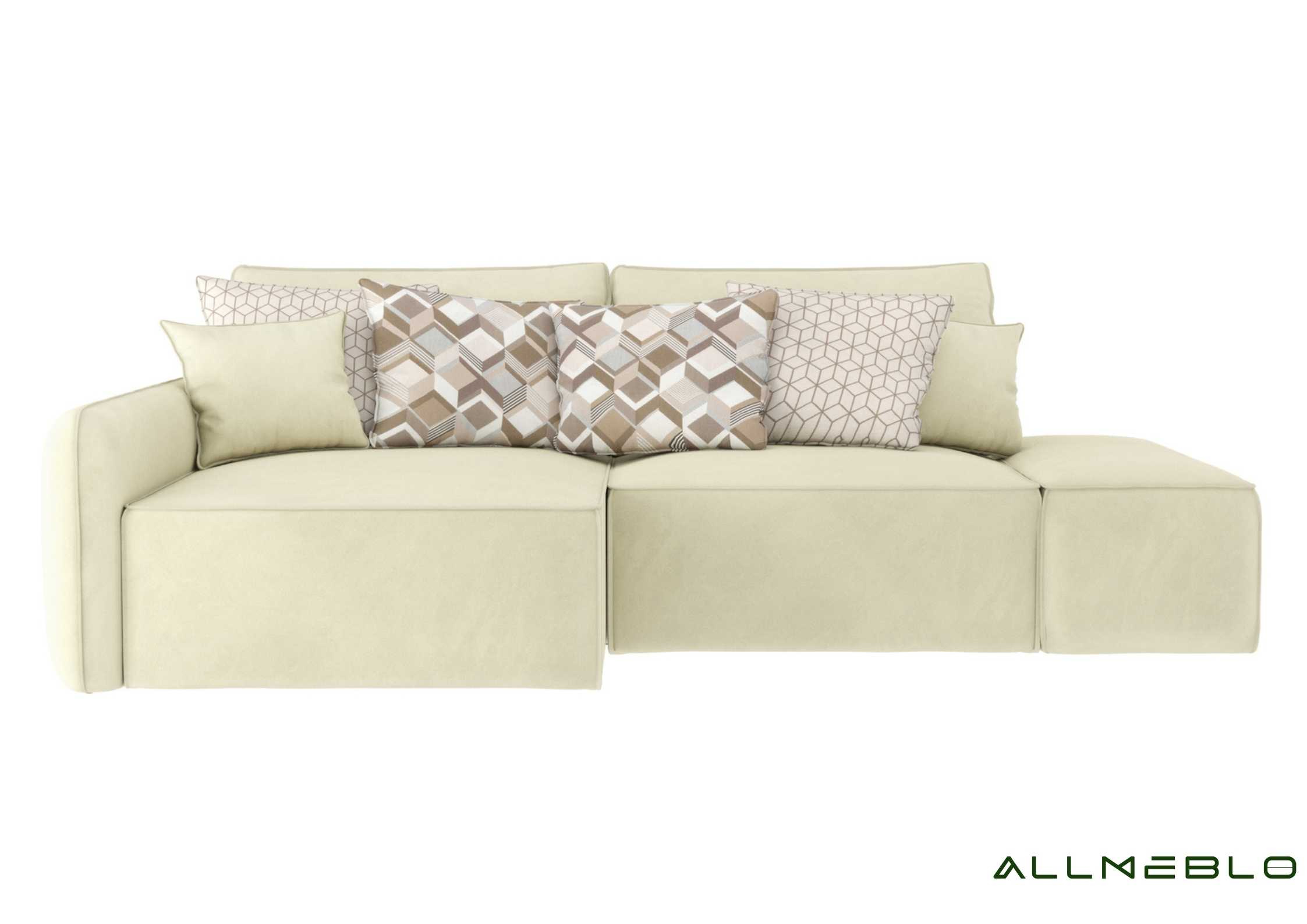 Beżowy narożnik modułowy 